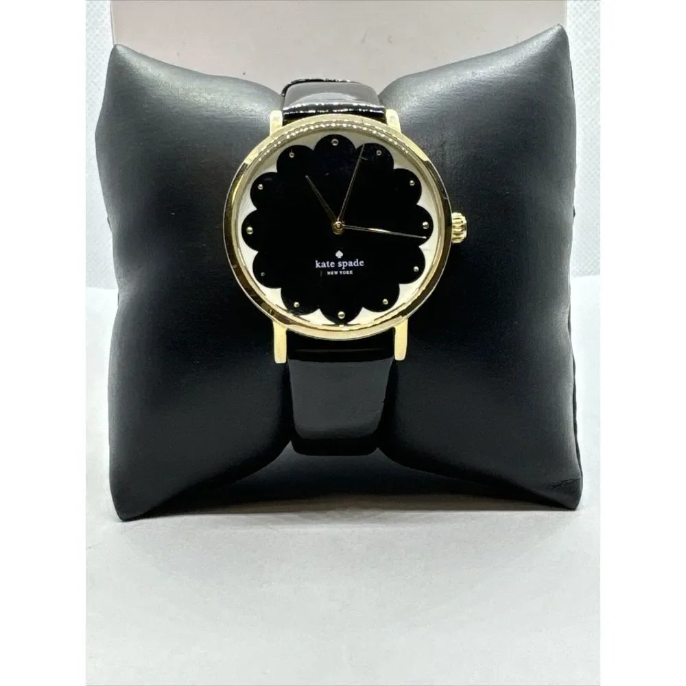 Kate Spade New York 0227 Women's Black Leather Strap Analog Dial Watch JNA118